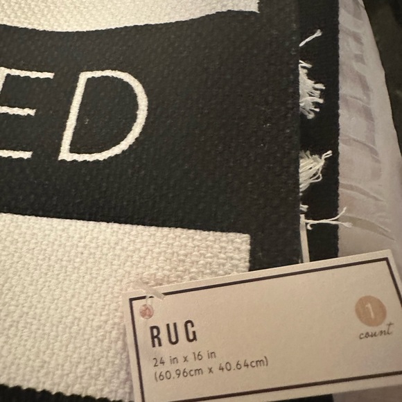 Set of 3 Target rugs new with tags. BRB at target, Laundry, striped throw rugs. - Picture 6 of 6